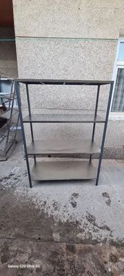 Стеллаж сварной. Полки из нержавеющей стали. Количество полок - 4 и 5