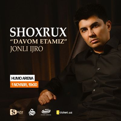 Shoxrux rep konsertiga bilet