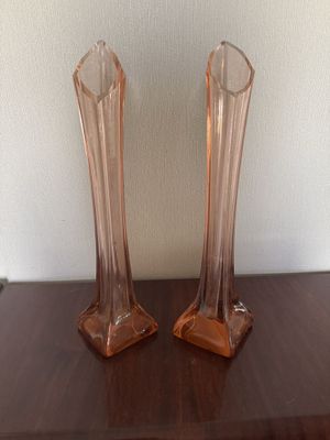 Вазы из цветного стекла