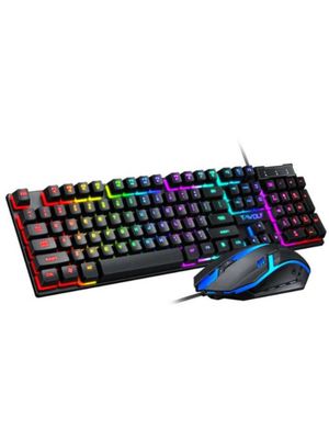 Игровая клавиатура Twolf TF200 c мышка c RGB подцветкой