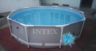 Каркасный бассейн Metal frame 305×76 см, 4485 л из первых рук INTEX
