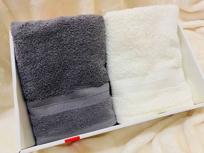 Махровые полотенца, комплект 2 шт, 50x90 см