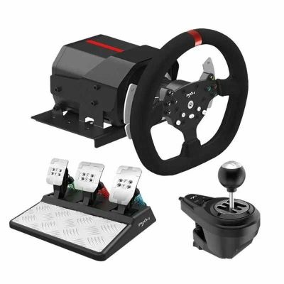 Игровой руль PXN V10 – 900° с педалями и механической коробкой передач