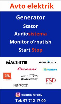 Avto Elektrik xizmati / Vizov bor
