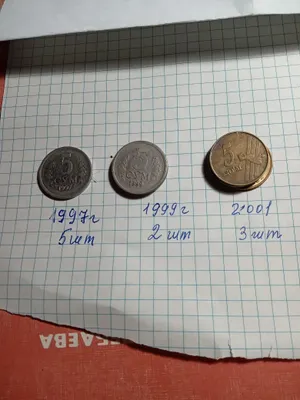 Монеты Узбекистана коллекционные.