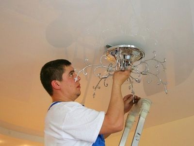 Установка люстры бра включатель