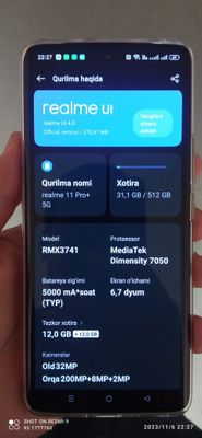 Realmi 11 pro plus