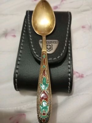 Серебренная ложка в подарок на рождение ребенка