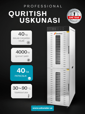 Sabzavot va mevalar uchun quritgich