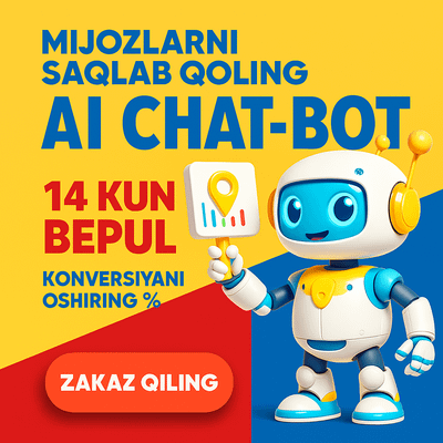 Chat-botni 3 qadamda ishga tushiring: tez va qulay