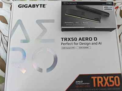 Ryzen Threadripper 7960X +Gigabyte TRX50 Aero D + Озу