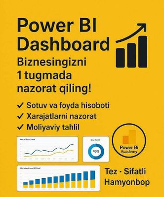 Analitika xizmati - Power BI, SQL, Excel