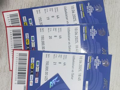 Biletlar oyinga o'zbekiston vs qatar