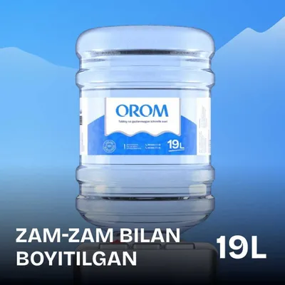 OROM 19L SUV – Zam-Zam bilan boyitilgan tabiiy artezian suv