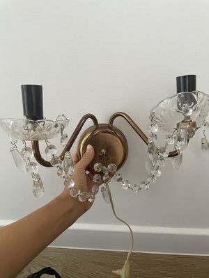 Продам хрустальный настенный светильник