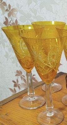 Фужеры антиквариат 5шт