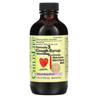 ChildLife Formula 3 Cough Syrup сироп от кашля, формула 3, 118,5 мл