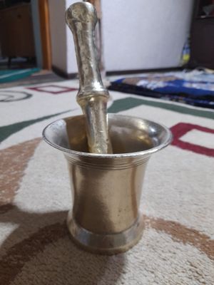 Латунная ступка с пестиком