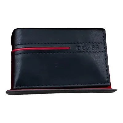 Мужской бумажник GUESS, черный из натуральной кожи