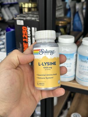 Solaray L-lysine 1000 mg 90 таблеток