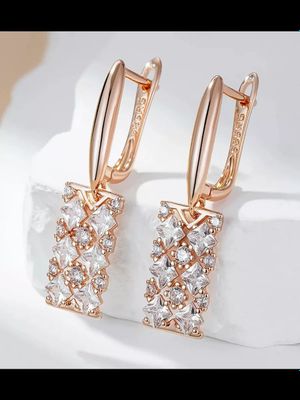 серьги позолота 585RG