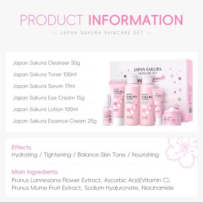 Yuzni parvarish qilish tòplami Laikou Sakura