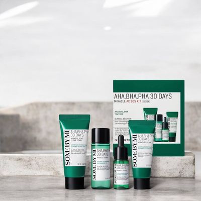 Обновлённая версия мини набора SOMEBYMI AHA.BHA.PHA 30 Days Miracle AC SOS Kit