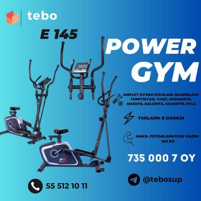 Power Gym mahsulotlari muddatli to'lovga PowerGym E-145