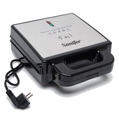 Sendvich ishlab chiqaruvchi 5 ta 1 ta Sonifer SF-6143