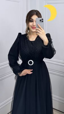 Yumshoq setka matosidan uzun kuylak