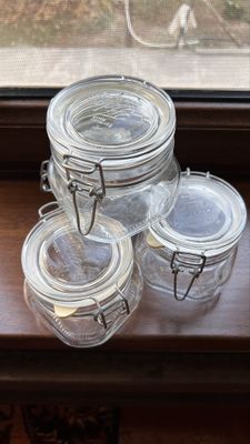 Банки с крышкой Bormioli Rocco FIDO (Италия), стекло, 0.5 л., 4 шт.
