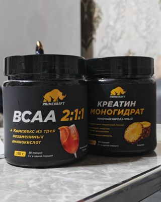 bcaa и креатин две банки