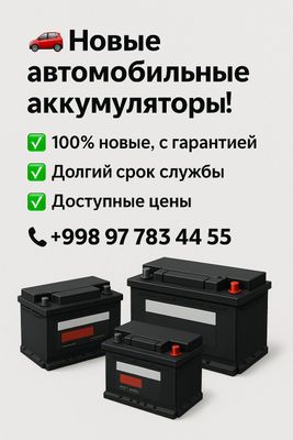 Akkumlyator akumlyator Dostavka ustanovka barcha turdagi avtomobillarg