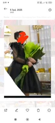 Vecherniy koʻylak.Toʻyga birmarta kiyilgan.
