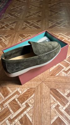 Loro Piana лоферы цветом хаки 43  |почти Новые