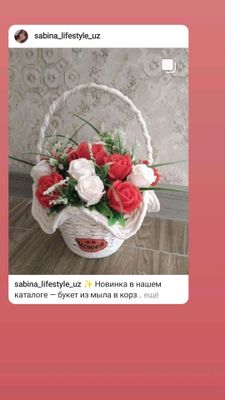 букеты из мыла, цветы из мыла,sovunli gullar