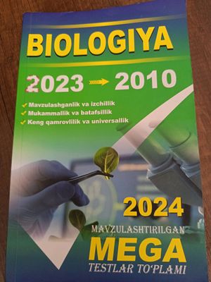 biologiya test kitob