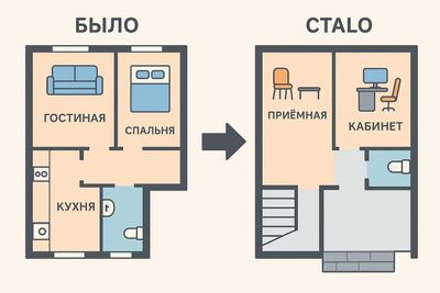 Перевод объекта недвижимости с жилого на нежилую.