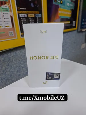 Honor 400 Lite 5G 8+8/256GB yangi, karobkadan ochilmagan