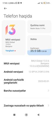 Redmi Note 11 Pro 8+3 Rama+128GB