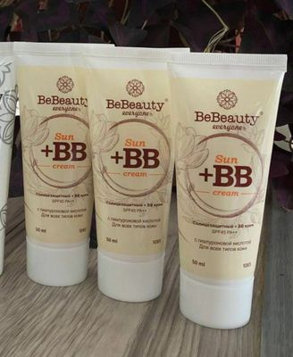 BB tanalka, SPF 45++ tarkibida gialuron kislotasi bilan