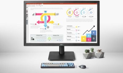 [НОВЫЙ] Монитор LG 22MP410-B.ADG / 22" FHD VA Flat 60Hz Black