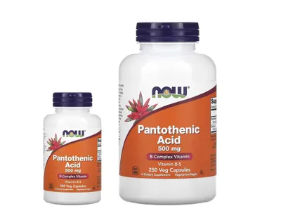 NOW Foods Pantothenic Acid пантотеновая кислота