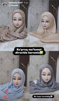 Turetskiy sharf optom va donaga