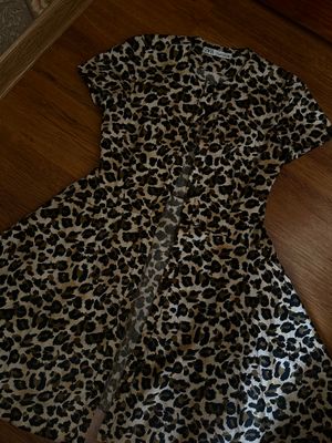 Леопардовое платье Zara