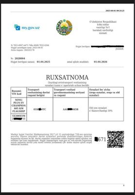 Tanirovka ruxsatnoma nasiya savdoga