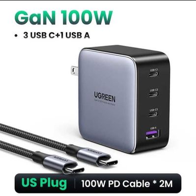 Зарядное устройство UGREEN USB Type-C, 100 Вт