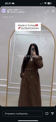 Yangi turetkiy terench  razmer 42 narxi 750 ming