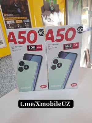 itel A50 6/64GB yangi karobka