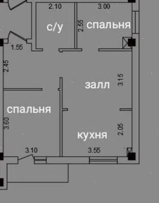 ЖК New life Махтумкули макро Продам квартиру 2/9/10/53м2 Коробка